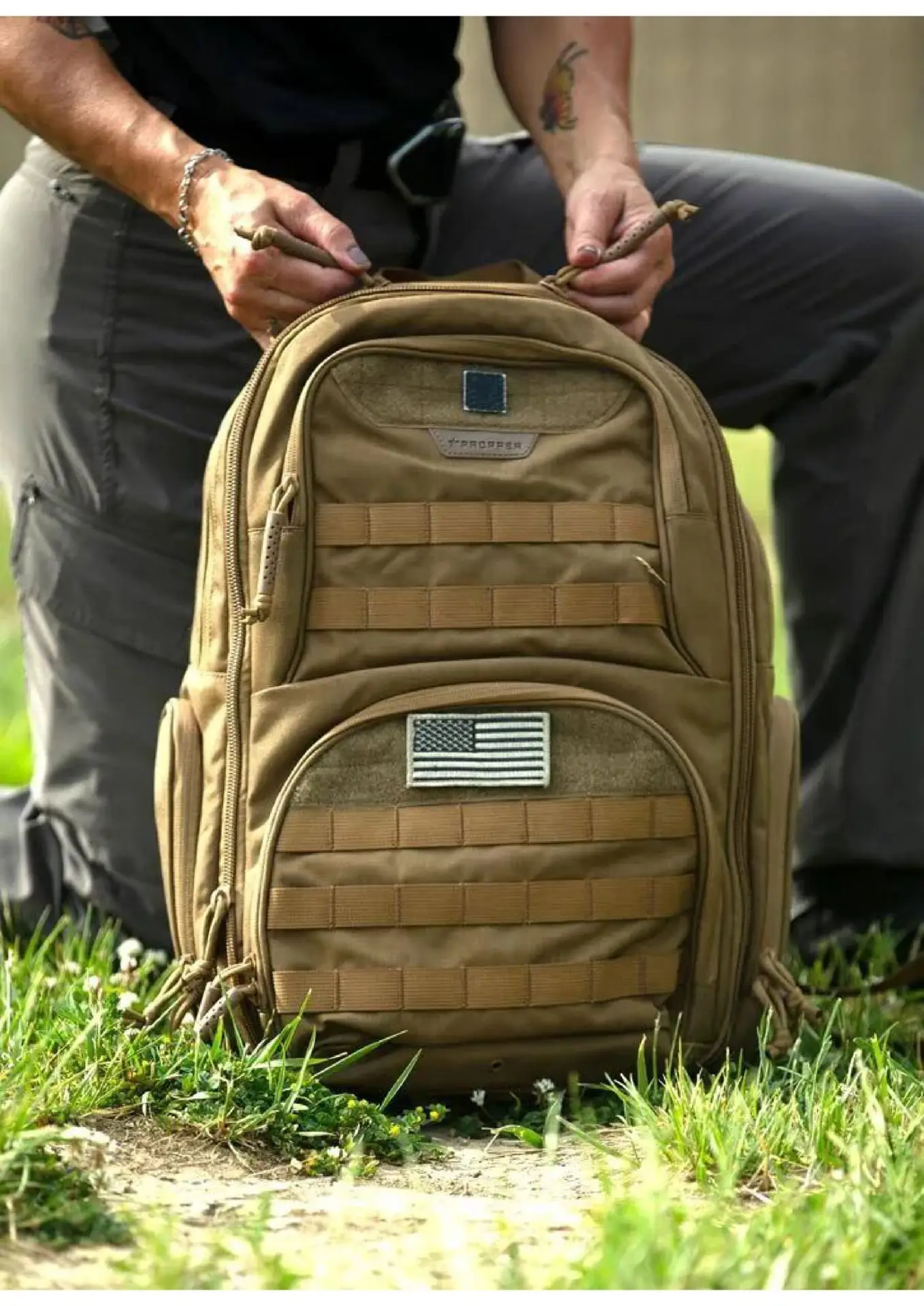 erweiterbarer Rucksack