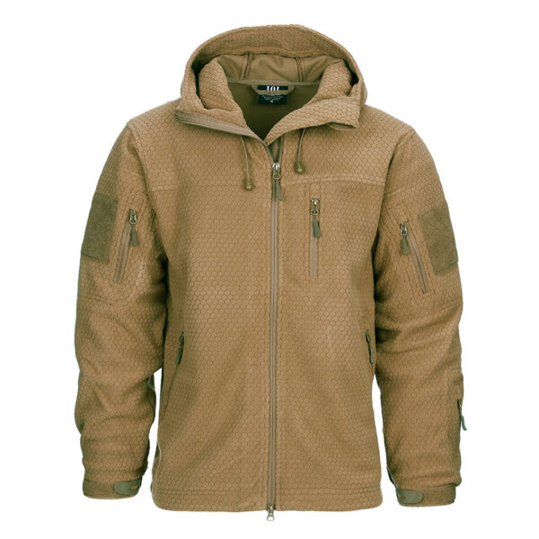 Hexagon Fleece Jacke - obrazek 2