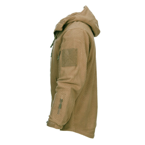 Hexagon Fleece Jacke - obrazek 3